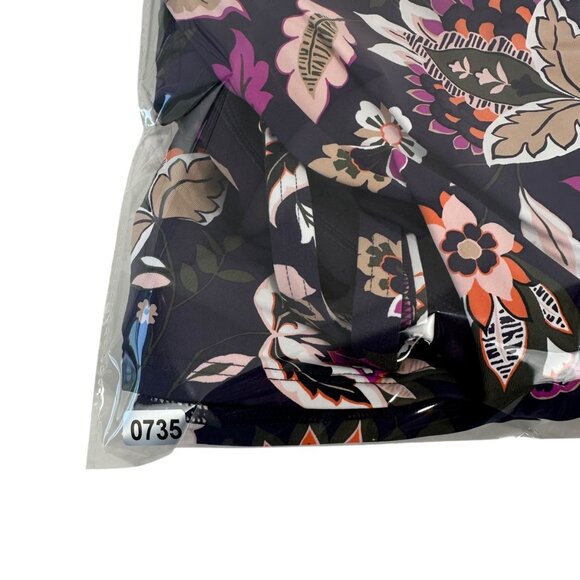 Lands End Womens Floral Tankini Top Sz 16 W/Built-In Bra Support Deep V-Neckline - Picture 13 of 13